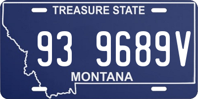 MT license plate 939689V