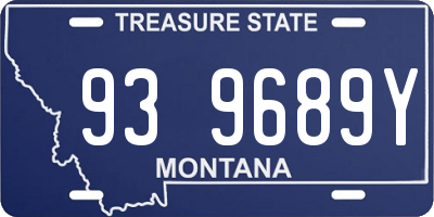 MT license plate 939689Y