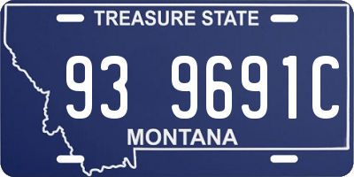 MT license plate 939691C