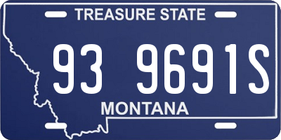 MT license plate 939691S