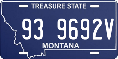 MT license plate 939692V