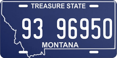 MT license plate 939695O
