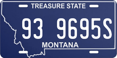 MT license plate 939695S