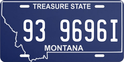 MT license plate 939696I
