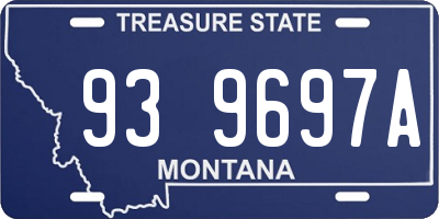 MT license plate 939697A