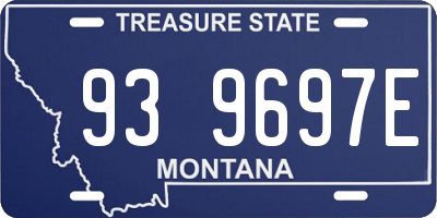 MT license plate 939697E