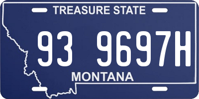 MT license plate 939697H