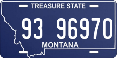 MT license plate 939697O