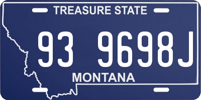 MT license plate 939698J