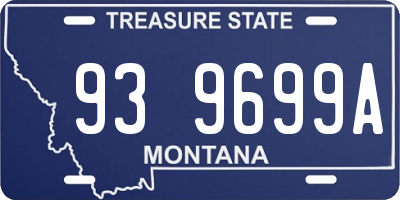 MT license plate 939699A