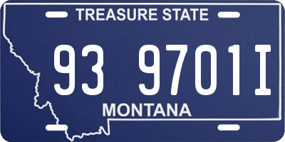 MT license plate 939701I