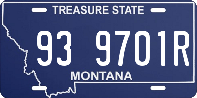 MT license plate 939701R