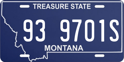 MT license plate 939701S