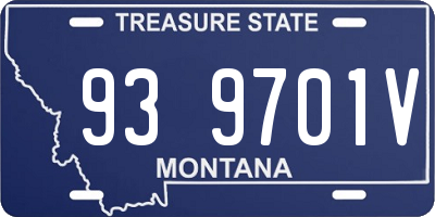 MT license plate 939701V