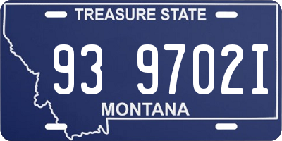 MT license plate 939702I