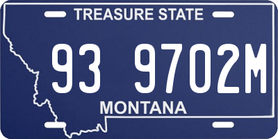 MT license plate 939702M