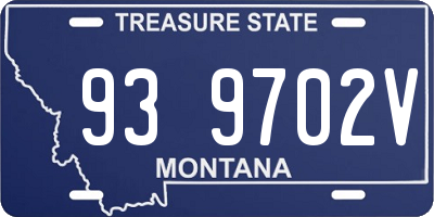 MT license plate 939702V