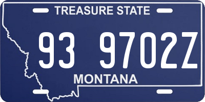 MT license plate 939702Z