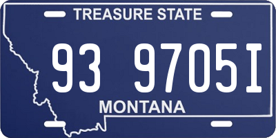 MT license plate 939705I