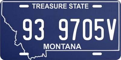MT license plate 939705V