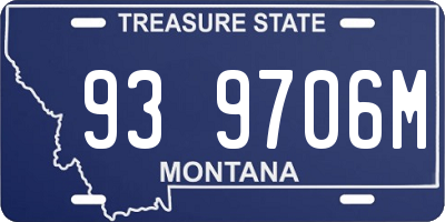 MT license plate 939706M
