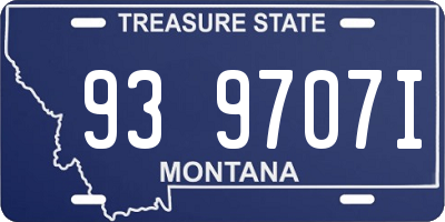 MT license plate 939707I