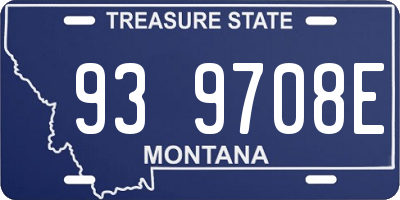 MT license plate 939708E