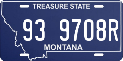 MT license plate 939708R