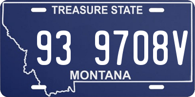 MT license plate 939708V