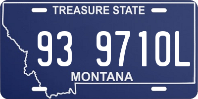 MT license plate 939710L