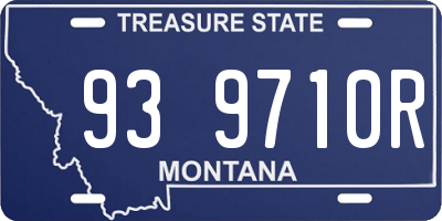MT license plate 939710R
