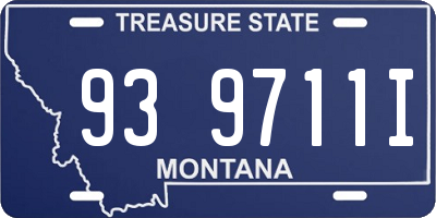 MT license plate 939711I