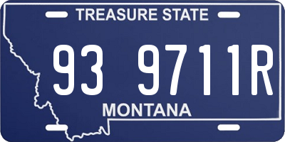 MT license plate 939711R