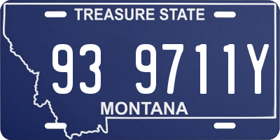 MT license plate 939711Y
