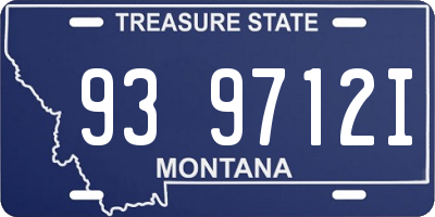 MT license plate 939712I