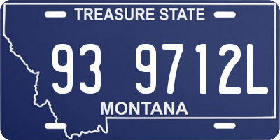 MT license plate 939712L