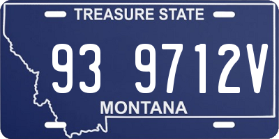 MT license plate 939712V
