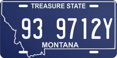MT license plate 939712Y