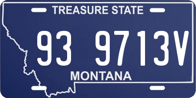 MT license plate 939713V
