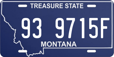 MT license plate 939715F