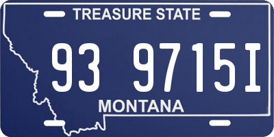 MT license plate 939715I