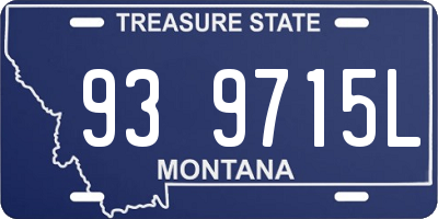MT license plate 939715L