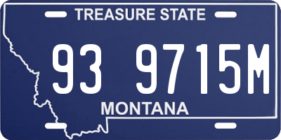 MT license plate 939715M