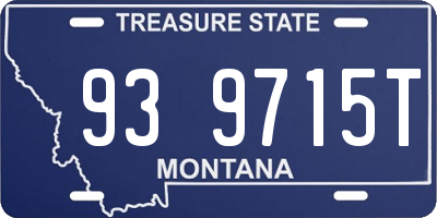 MT license plate 939715T