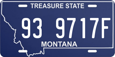 MT license plate 939717F