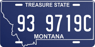MT license plate 939719C