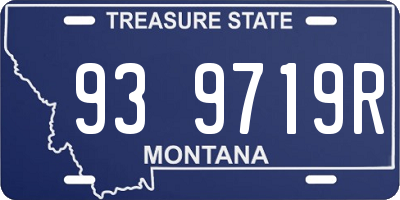 MT license plate 939719R