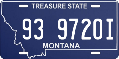 MT license plate 939720I