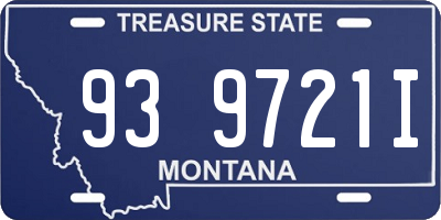 MT license plate 939721I