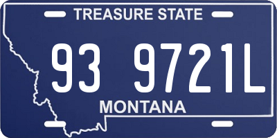 MT license plate 939721L